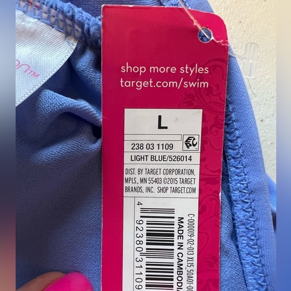 Xhilaration Periwinkle Bikini Top Women’s Size Large NWT - Picture 3 of 7